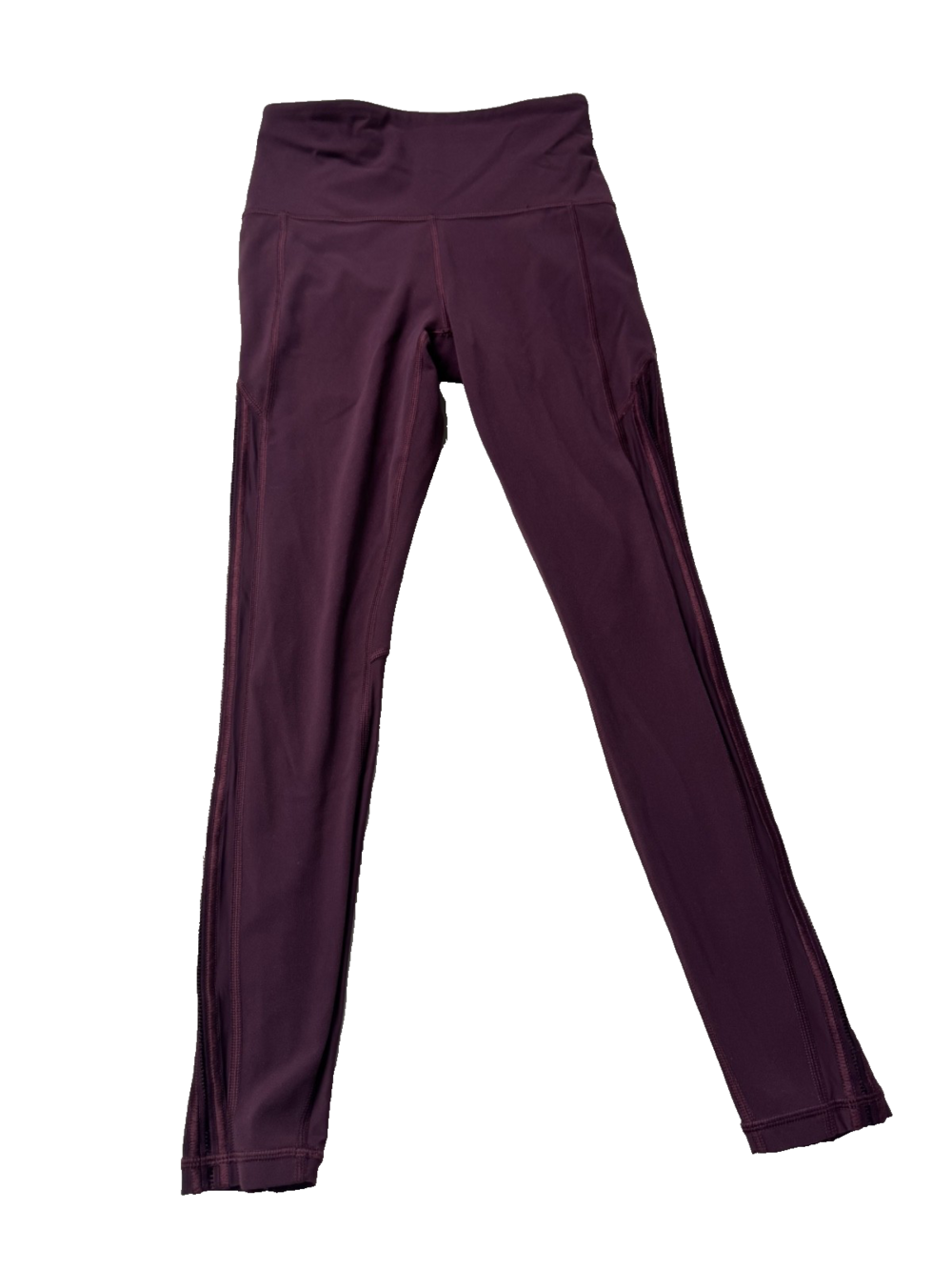Athleta Leggings Womens XS Purple Shakti Mesh 7/8 Tight High Rise Yoga Pants